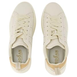 Hogan-Rebel Sneakers – Hogan – Leder – Grau-Weiß