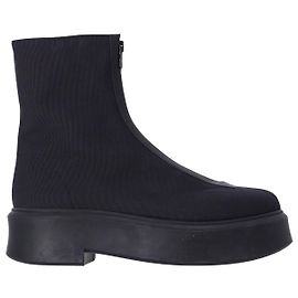 Stivali con cerniera The Row in nylon nero Nero