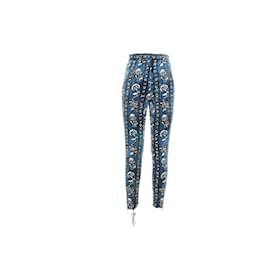 Louis Vuitton-LOUIS VUITTON  Trousers T.fr 34 velvet-Blue