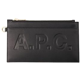 Apc-Pochette de marché - A.P.C. - Synthétique - Noir-Noir