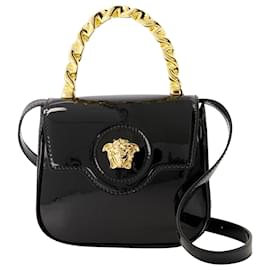 Versace-La Medusa Mini Bag - Versace - Leather - Black-Black