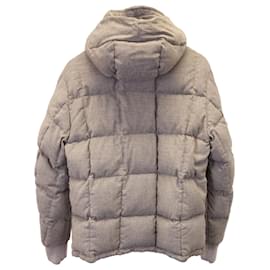 Moncler-Moncler Cezanne Quilted Down Jacket in Grey Wool-Grey