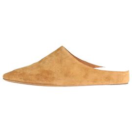 Vince Mules à bout pointu en daim beige - taille EU 40 Marron