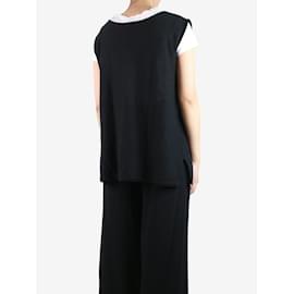 Autre Marque-Black sleeveless knit top - size S-Black