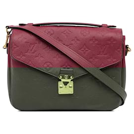 Louis Vuitton-Louis Vuitton Red Monogram Empreinte Pochette Metis-Red