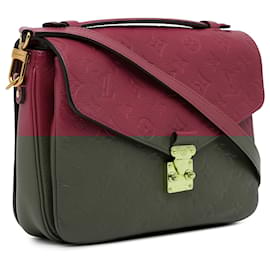 Louis Vuitton-Louis Vuitton Red Monogram Empreinte Pochette Metis-Red