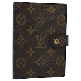 Louis Vuitton-LOUIS VUITTON Monogram Agenda PM Day Planner Cover R20005 LV Auth ki3611-Monograma