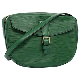 Louis Vuitton-LOUIS VUITTON Epi June Feuille Bolsa de Ombro Verde M52154 Autenticação de LV 56655-Verde