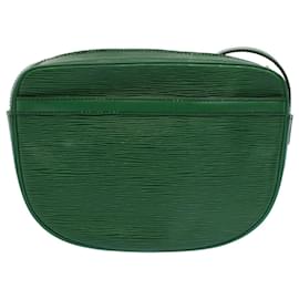 Louis Vuitton-LOUIS VUITTON Epi June Feuille Shoulder Bag Green M52154 LV Auth 56655-Green