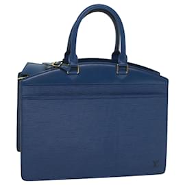 Louis Vuitton-LOUIS VUITTON Epi Riviera Sac à main Bleu M48185 LV Auth yk9039-Bleu