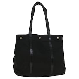 Prada-PRADA Tote Bag Nylon Black Auth bs9043-Black
