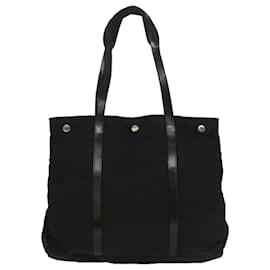 Prada-PRADA Tote Bag Nylon Black Auth bs9043-Black