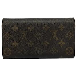 Louis Vuitton-LOUIS VUITTON Monograma Portefeuille Sarah Long Wallet M60531 Autenticação de LV 56788-Monograma