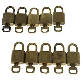 Louis Vuitton-Louis Vuitton padlock 10set Gold Tone LV Auth ep1992-Other