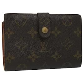 Louis Vuitton-LOUIS VUITTON Monogram Porte Monnaie Billets Viennois Wallet M61663 base de autenticación9191-Monograma