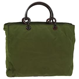 Prada-PRADA Hand Bag Nylon Green Auth bs8992-Green