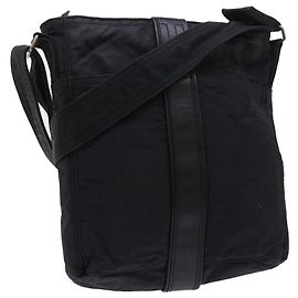 Hermès HERMES Acapulco Borsa a tracolla Nylon Nero Auth bs9024 Nero