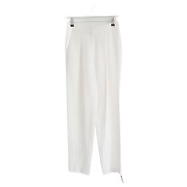 Calça Crepe Marfim Adam Lippes Creme
