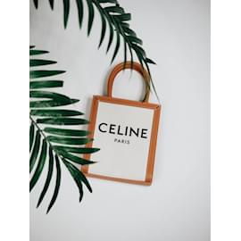 Céline-Bolso Cabas mini vertical crema-Crudo