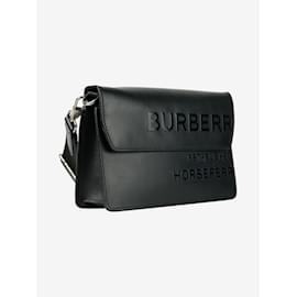 Burberry-Sac bandoulière en cuir Horseferry noir-Noir