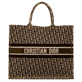 Dior-Bolsa grande oblíqua para livro Dior Brown-Marrom