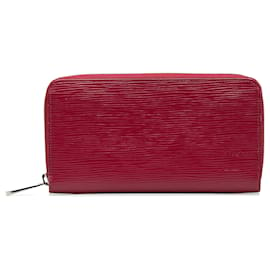 Louis Vuitton-Portefeuille long Louis Vuitton Epi Zippy rouge-Rouge