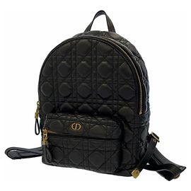 Dior Black Small Lambskin Cannage Backpack Black