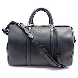 NOVA BOLSA LOUIS VUITTON SOFIA COPPOLA COURO CROSSBODY DUFFLE BAG Azul marinho