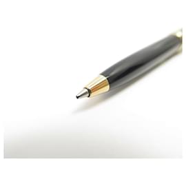 Montblanc-NEW MONTBLANC MEISTERSTUCK MOZART BALLPOINT PEN 108730 GOLD RESIN BLACK PEN-Black