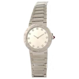 Bulgari-NEUF MONTRE BULGARI BVLGARI LADY BB33S ACIER QUARTZ FULLSET GARANTIE WATCH-Argenté