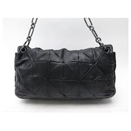 Chanel-CHANEL A HANDBAG39657 Limited edtion 2008 IN BLACK ORIGAMI LEATHER PURSE-Black