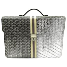 Goyard-PORTE DOCUMENTS GOYARD CHYPRE AMACHYPRE1S01 SERVIETTE TOILE GOYARDINE BRIEFCASE-Noir