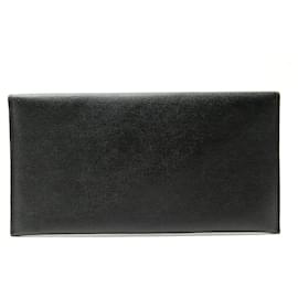 MCM-NOVA BOLSA DE ENVELOPE MCM 21CM EM COURO PRETO COM SEMENTES NOVA BOLSA DE COURO-Preto