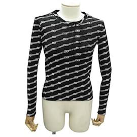 Balenciaga-NEW BALENCIAGA SWEATER 621004 XS STRETCH TECHNICAL FABRIC LOGO 34 Sweat-Black