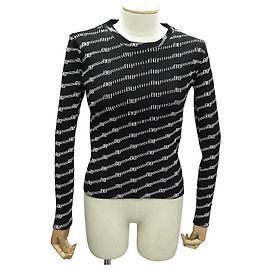 NEUER BALENCIAGA-PULLOVER 621004 XS-LOGO AUS STRETCH-TECHNIKSTOFF 34 Schweiß Schwarz