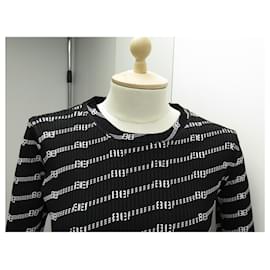 Balenciaga-NEW BALENCIAGA SWEATER 621004 XS STRETCH TECHNICAL FABRIC LOGO 34 Sweat-Black