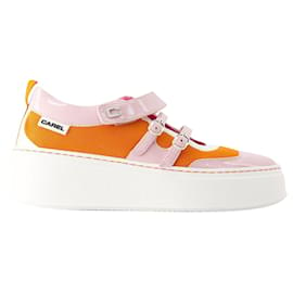 Carel-Sneakers Baskina - Carel - Pelle - Arancione/pink-Arancione