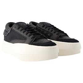 Y3-Centennial Low Sneakers - Y-3 - Leather - Black-Black