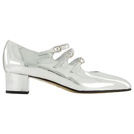 Kina Pumps - Carel - Leather - Silver Silvery Metallic