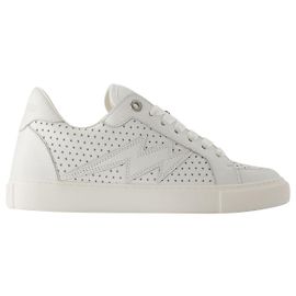 Baskets La Flash - Zadig & Voltaire - Cuir - Blanc Blanc