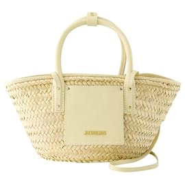 Jacquemus-Le Petit Panier Soli Bag - Jacquemus - Ivory-Brown,Beige