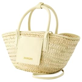 Jacquemus-Le Petit Panier Soli Bag - Jacquemus - Ivory-Brown,Beige