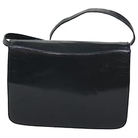 Bally-BALLY Shoulder Bag Leather Black Auth bs9210-Black