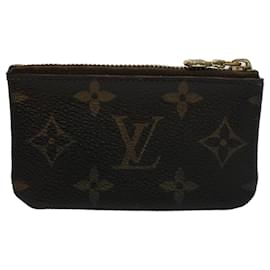 Louis Vuitton-LOUIS VUITTON Monogram Pochette Cles Coin Purse M62650 LV Auth 55268-Monogram