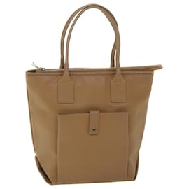 Autre Marque-BOTTEGAVENETA Tote Bag PVC Leather Brown Auth bs8997-Brown