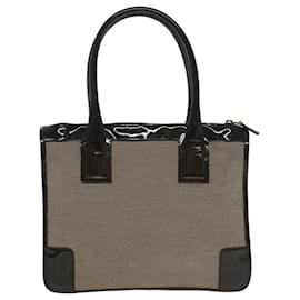 Gucci-GUCCI Tote Bag Canvas Gray 000 0855 Auth bs8772-Grey