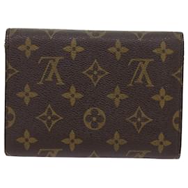 Louis Vuitton-LOUIS VUITTON Monogram Porte Tresor Etui chequier Wallet M61200 LV Auth ep2035-Monogram