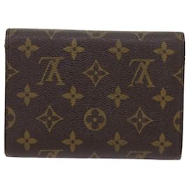 Louis Vuitton-LOUIS VUITTON Monogram Porte Tresor Etui chequier Geldbörse M61200 LV Auth-Folge2035-Monogramm