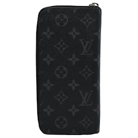 Louis Vuitton-LOUIS VUITTON Monogram Eclipse Zippy Wallet Portefeuille Vertical M62295 auth 56742-Autre