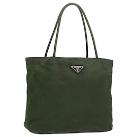 Prada-PRADA Shoulder Bag Nylon Green Auth bs9088-Green